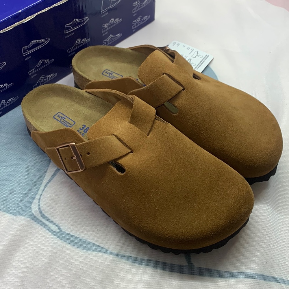 🍮 Birkenstock Boston Narrow Fit Clogs - Mink - Biomechanical Support